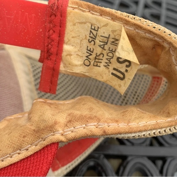 Vintage 3 Stripe Kentucky Tractor Farming SnapBack Mesh Trucker Hat 70s 80s - Picture 7 of 9